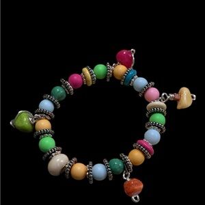 Handmade By Tolee Dezigns Boho Chic Colorful Beaded Stretch Bracelet